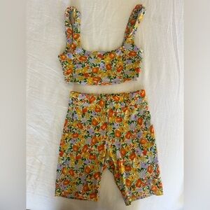 Floral Top and Shorts Set